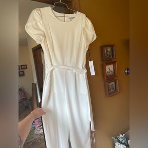 Calvin Klein white jumpsuit size 12